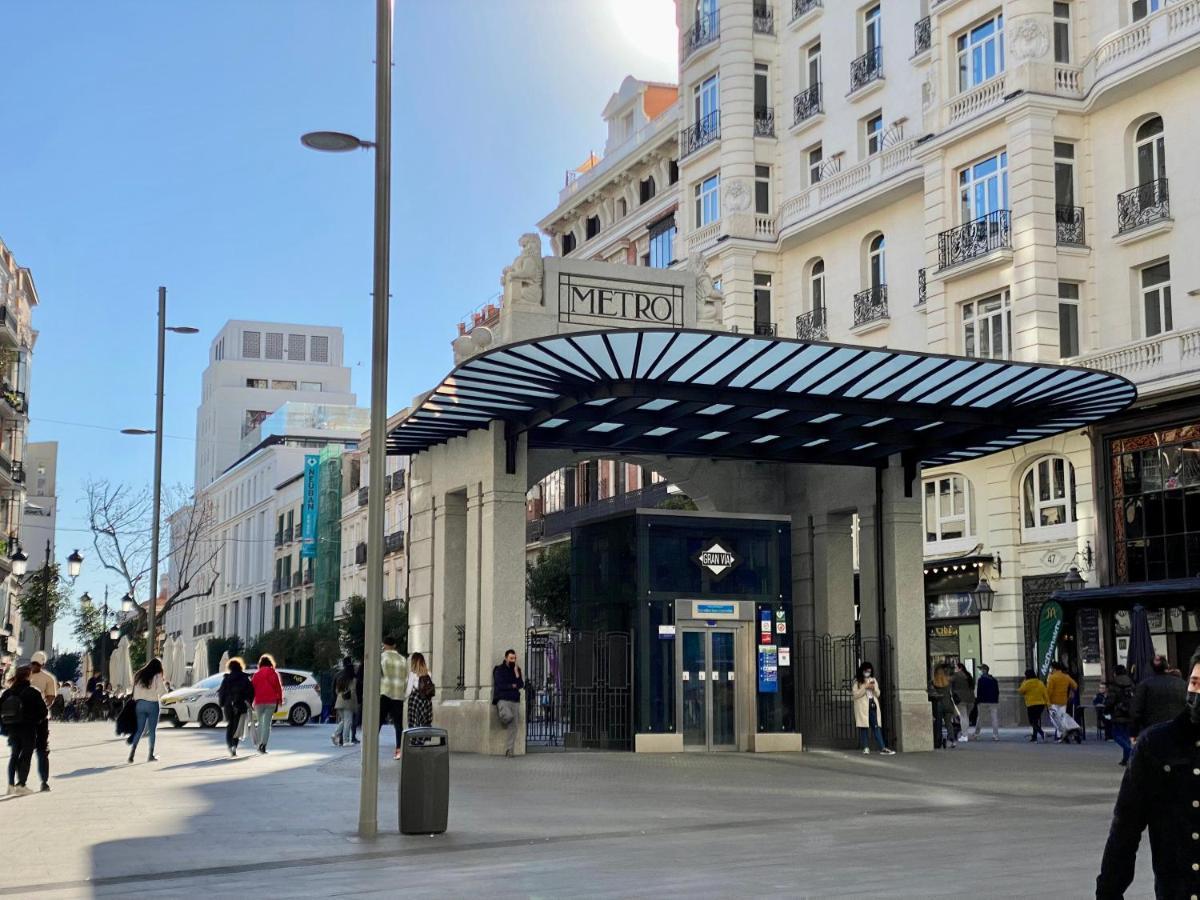 Appartamento Charming Gran Via VI Madrid Esterno foto
